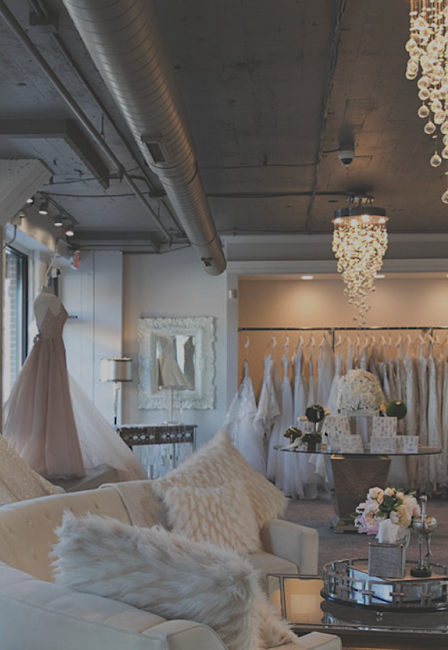 Image of the inside of the White Dress Boutique in Milwaukee