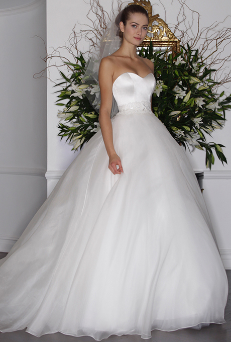 Strapless Short Wedding Dress Romona Keveza