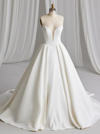 Maggie Sottero Derrick | Maggie Sottero #3 Ivory (gown with Natural Illusion) thumbnail