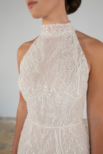 Martina Liana Luxe LE1314 | Martina Liana Luxe #2 (IV-RUM) Ivory Lace and Tulle over Rum Gown thumbnail